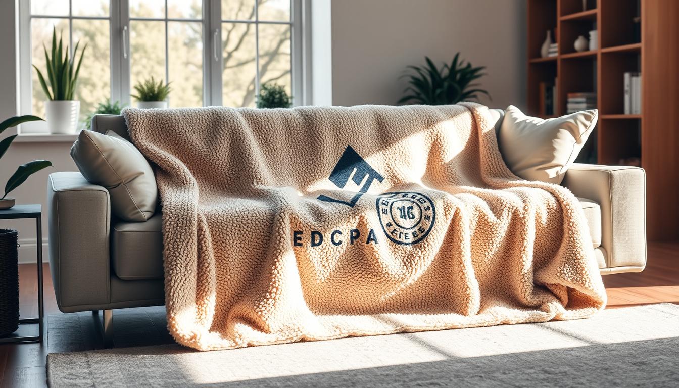 Koce sherpa z logo mojej firmy dla Ciebie i klientów